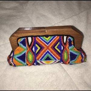 Express Rainbow Beaded Clutch 🌈